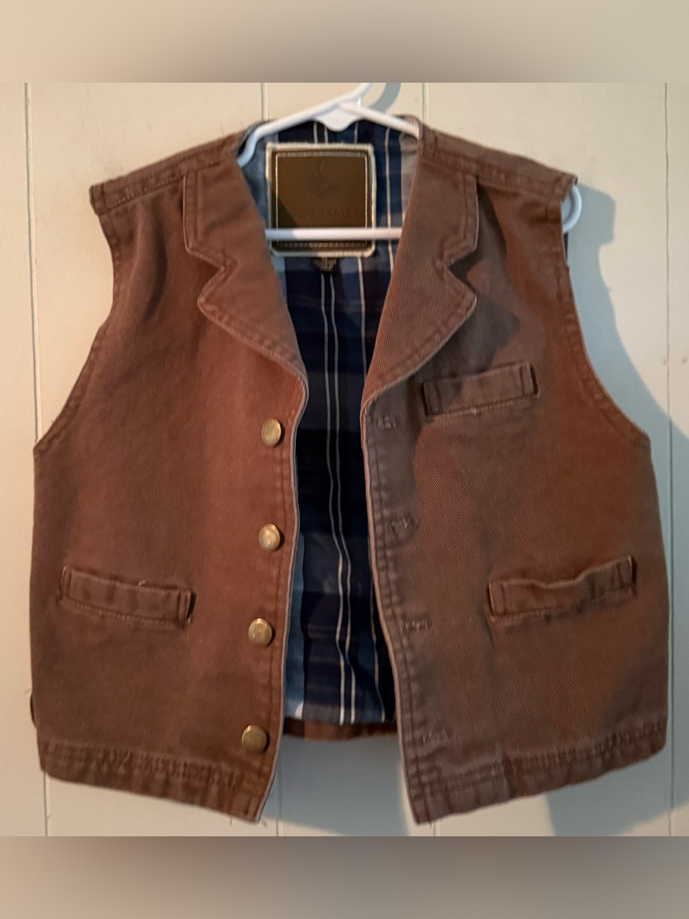 Cody James Youth/Boy’s Canvas Cowboy Western Vest Size M